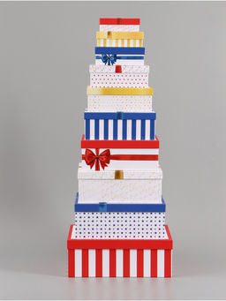 Набор подарочных коробок 10 в 1 «Поздравляю», 12 × 7 × 4 - 32.5 × 20 × 12.5