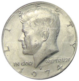 1/2 доллара (50 центов) 1974 года D США