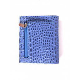 Портмоне женское Croco-ПР-905 натуральная кожа 2 отд, 8 карм, голубой кайман (13) 264811  фото 2