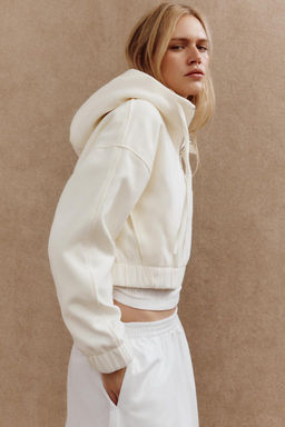 HOODED CLOTH JACKET - Zara фото 12