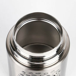 Термос для еды Мастер К Приятного аппетита, 800 мл, нержавеющая сталь, серебристый, чёрный  фото 5