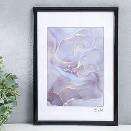 Фоторамка для фото 21×30 см Keep memories «Радуга», пластик, чёрный, (пластиковый экран)