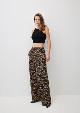 Leopar Bask?l? Pantolon