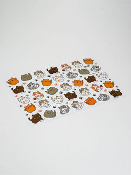 Коврик под миску "Много котиков!", 43х28см