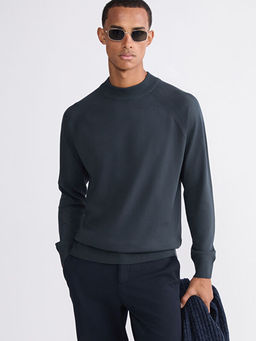 Yar?m Bal?k?? Yaka Erkek Triko Kazak