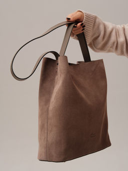 Замшевая сумка шоппер Olga DBR 30948 капучино фото 9