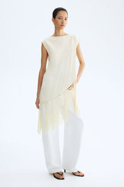 Top asim?trico con flecos - H&m фото 6