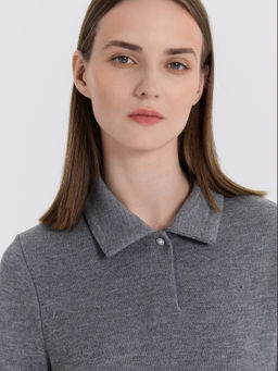 Поло женское серое - Mark formelle фото 4