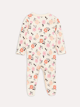 Bisiklet Yaka Desenli K?z Bebek Tulum(0-12 Ay Patikli, 12 Ay+ Patiksiz) - Waikiki фото 2