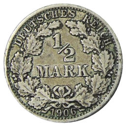 1/2 марки 1906 года A Германия