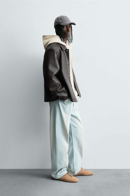 FAUX LEATHER JACKET