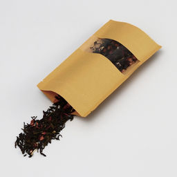 Цена за 50 шт. Пакет Zip - lock Крафт с прямоугольным окном 12×20 см