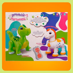 Робот динозавр Умный питомец ZHORYA, программируемый, на пульте управления, интерактивный: звук, свет, на батарейках, на русском языке - Simaland фото 9