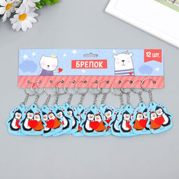 Цена за 12 шт. Брелок EVA Парочка влюблённых пингвинов 5х5,5 см - Simaland фото 6