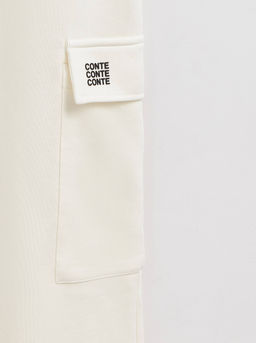 CONTE Брюки из футера с накладными карманами LBK 2584 off-white - Conte elegant фото 7