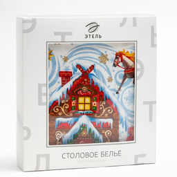 Скатерть новогодняя Этель Новогодняя сказка150х180см +/-3см с ГМВО, хл100%  фото 10