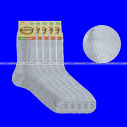 Цена за 10 пар. Носки мужские Беларусь сетка с крапивой серые