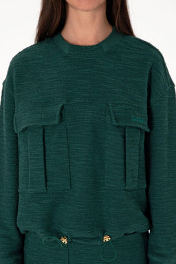 Kad_n Koyu Ye_il Sweatshirt Sepette S_rpriz _ndirim - U.s. polo assn фото 6