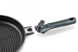 Сковорода-гриль Ферра Индукция, cъемная ручка, 26 см - Нева металл посуда фото 3