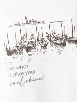 VILATTE / Футболка свободного кроя с авторским принтом  фото 2