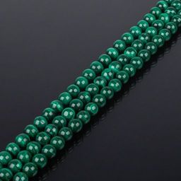 Бусины для украшений из Малахита (66 бусин) 39 см