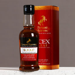 Гель для душа коньяк Лучший мужчина, 250 мл, аромат сандала и бергамота, Чистое счастье  фото 2