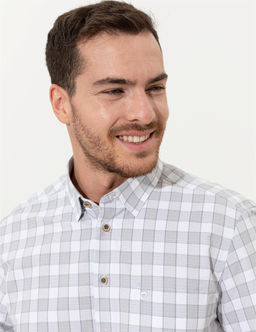 Gri Regular Fit K_sa Kollu G_mlek - Pierre cardin фото 2