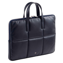 Итальянская кожаная сумка-портфель для ноутбука DuDu серии Togean | морской