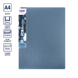 Expert Complete Trend ICEberries Папка с вкладышами 60 л. A4 700 мкм 25 мм лён 1 шт. голубика EC211820071