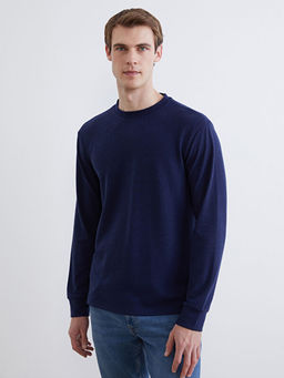 Bisiklet Yaka Erkek Sweatshirt