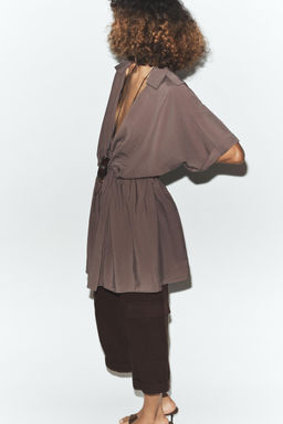 SHORT WRAP DRESS - Zara фото 9
