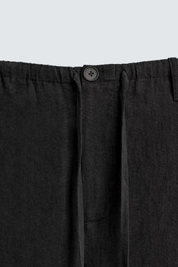 100% LINEN RELAXED FIT TROUSERS - Zara фото 9