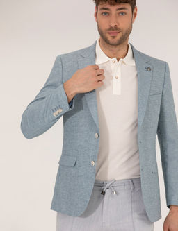 Mavi Ekstra Slim Fit Keten Kar___ml_ Blazer Ceket