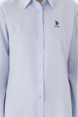 Kad_n A__k Mavi Uzun Kollu Basic G_mlek Sepette S_rpriz _ndirim - U.s. polo assn фото 6