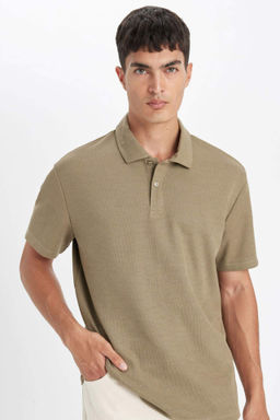 New Regular Fit Basic Duz K?sa Kollu Polo Tisort - Defacto фото 8