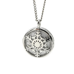 Кулон открывающийся Снежинка 25*25мм с бирюзой - Радуга камня фото 11