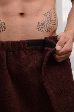 Полотенце для бани и сауны махровое мужское - Ашматекс фото 9