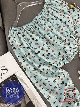 Топ блузка в цветочек женская - Bruno фото 2