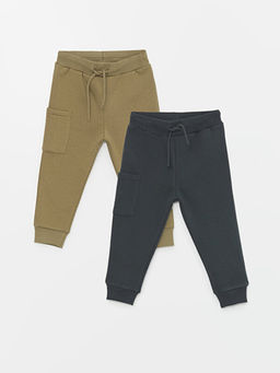 Beli Lastikli Erkek Bebek Jogger Pantolon 2li