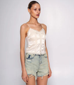 Топ #КТ68001 (1), кремовый