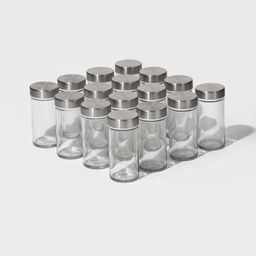 Набор баночек для специй на подставке Magistro Модерн, 16 шт., стекло  фото 4