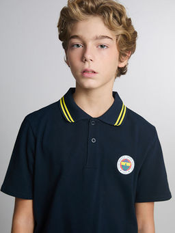 Polo Yaka Fenerbah?e Bask?l? Erkek ?ocuk Ti??rt