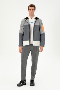 Пальто мужское U.S. Polo Assn серое  фото 11