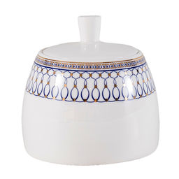 51557 GIPFEL Сахарница ORPHEUS 450 мл. Материал: фарфор. Цвет: белый с синим.