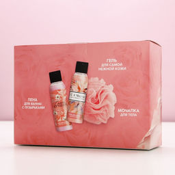 Подарочный набор 8 Марта!, гель для душа и пена для ванны 2?100 мл, мочалка для тела, Чистое счастье  фото 10