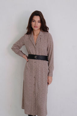 Платье-рубашка с английским воротником принт - Martichelli фото 187