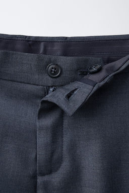 TEXTURED SUIT TROUSERS - Zara фото 3