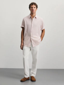 Рубашка из 100% хлопка в полоску / Zarina  фото 2