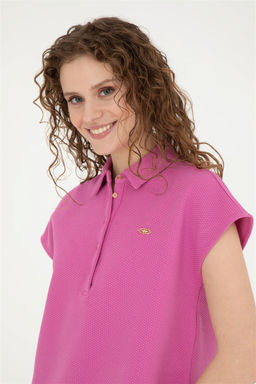 Женская фиолетовая футболка - U.s. polo assn фото 2