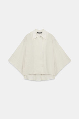 CAMISA CUADROS ZW COLLECTION / Beige - Zara фото 5